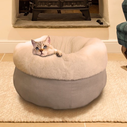Cat cave dog snuggle - puppy, bed