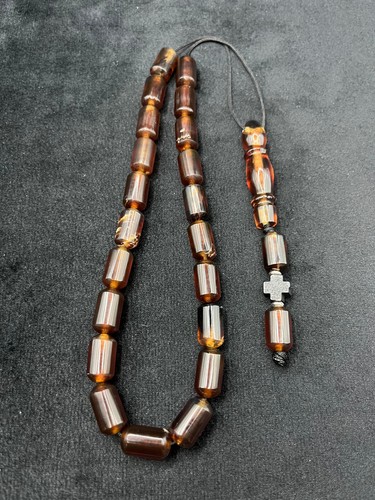 Authentic honey amber komboloi - amber,
