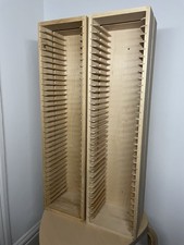 Pair of IKEA Boalt CD Racks – 35 CD Slots Each – Vintage Late 90s Discontinued