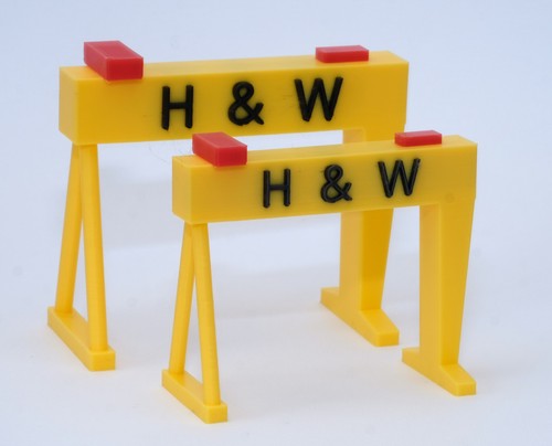 Harland and wolff cranes - harland, 3d