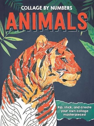 Collage numbers animals - collage,