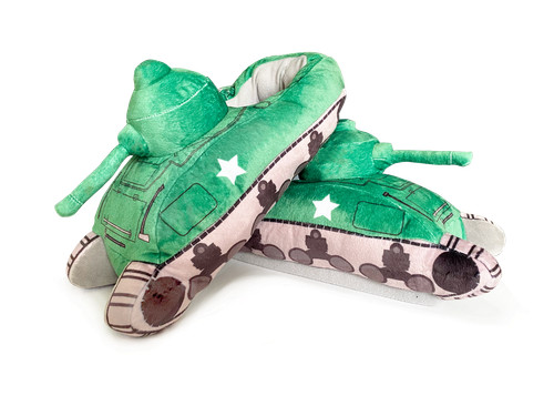 Large sherman tank slippers - tank,