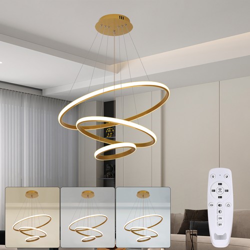 Dimmable led ring pendant - dimmable, 3-ring