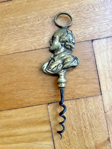 Antique vintage brass handle - antique,