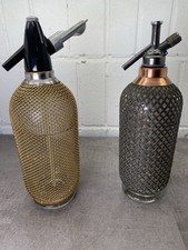 Vintage Glass Wire Mesh Soda