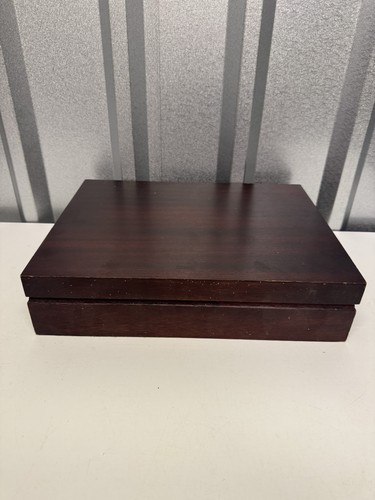 Antique wooden storage box - storage,