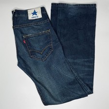 Levi's Blue Star Men's Jeans W30 L34 Blue Denim 5-Pocket Classic Vintage