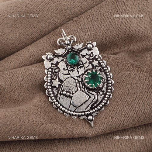 Round natural green - round, emerald