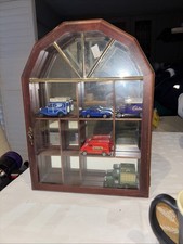 Model Toy Soldier Display Cabinet In Wood With Glass From And Mirror Back , Wood