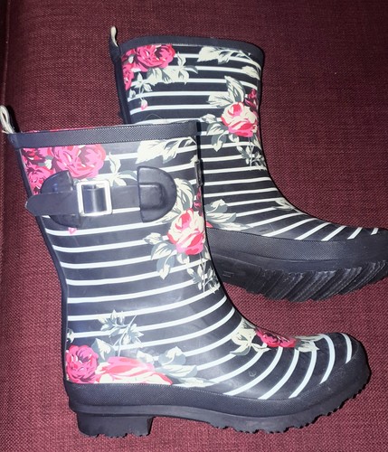 Graceland wellies blue white - graceland,