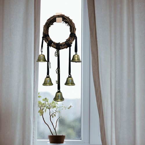 Witch wind chimes bells - witch, door