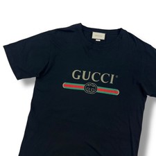 Gucci Printed Logo T Shirt Black