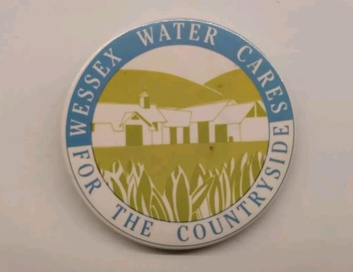 Vintage badge wessex water - badge.,