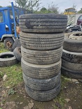 Hankook AH35 Truck Tyres & Rims 8 Stud Lorry Tipper 285/70/19.5 9 mm Tred Front