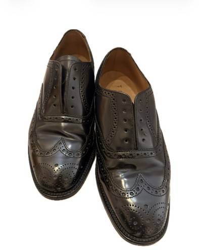 Loake 202b black leather - black,