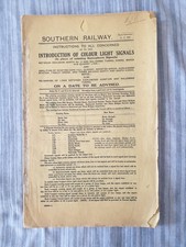 Signal Instruction 17, 1932. Coulsdon North and Balcombe Tunnel; inc. Star Lane