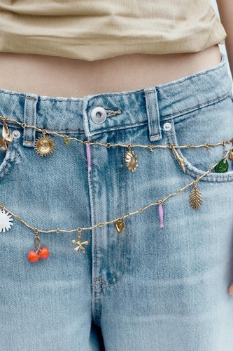 Zara gold metal - metal, chain