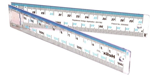 Helix 30cm metric folding - metric,