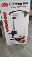 Quest 10L Catering Urn 1500W Stainless Steel, Ideal For Xmas/New Year Gatherings