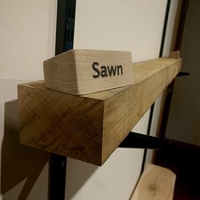 ROUGH SAWN - Oak Beams Mantle Fireplace Mantelpiece Lintel Air Dried Shelf Beam