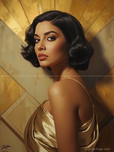Portrait women art decor - a4,