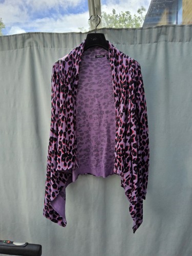 Ladies purple black - purple, leopard