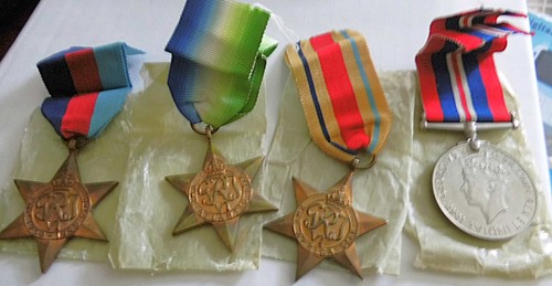 Ww2 group medals boxed - group, navy