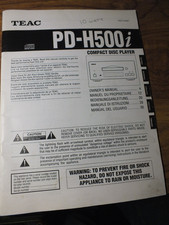 TEAC PD-H500i  CD player user