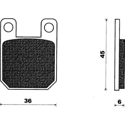 Pair brake pads - brake, peugeot