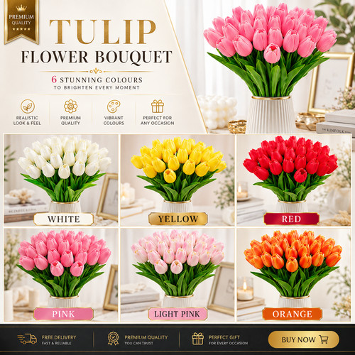 10pcs artificial tulip flowers - tulip,