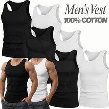 1, 3 PCS MENS VESTS 100%
