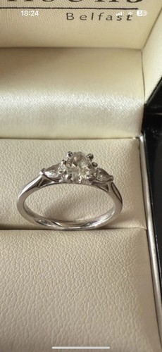 Platinum oval shaped stone - platinum,