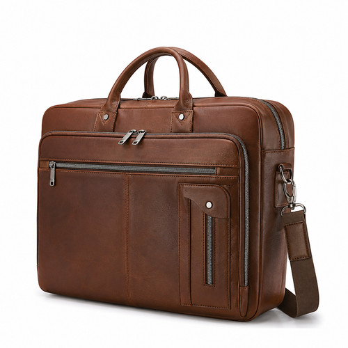 Leather briefcase laptop - briefcase,