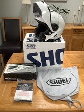 Shoei Neotec 2, Size Large in White Fitted With Sena SRL 2.