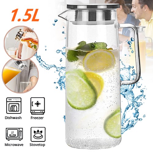 Glass pitcher clear - 1.5,