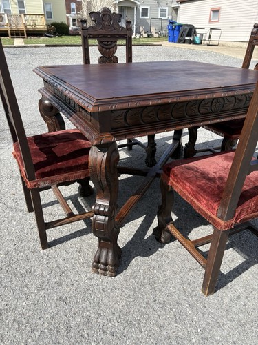 1920s hand carved spanish - carved,