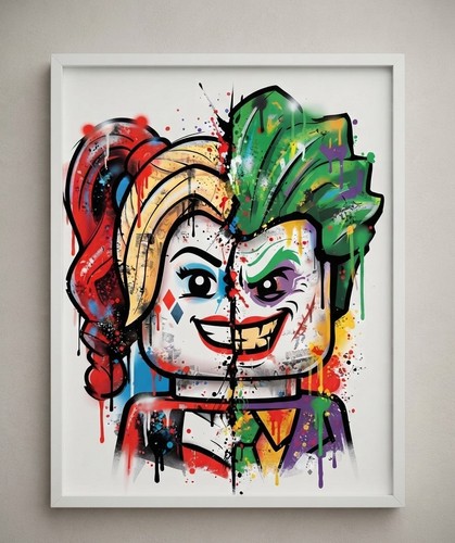 Gloss lego batman print - a4,