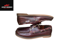 Timberland 3198A ox blood brown leather Junior/Boys/Kids boat shoes UK 4 EU 37