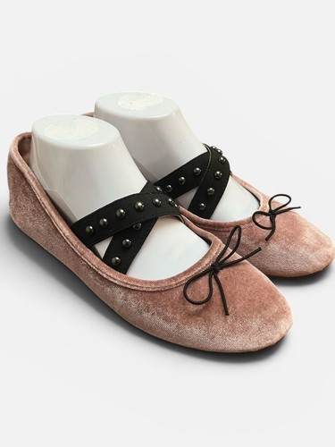 Aldo velvet ballet flats pink - aldo,
