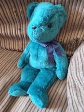 Ty RARE Teal Old Face Teddy