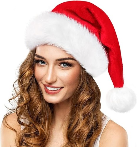 Unisex adult plush santa - santa, hat