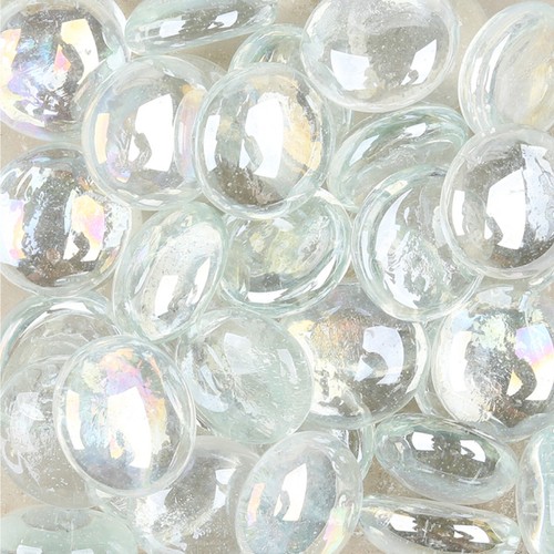 Decorative round glass pebbles - glass,