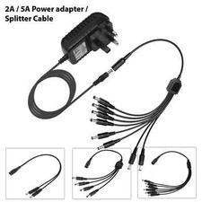 12V 2A 5A DC Power Supply Adapter Transformer LED CCTV Camera 2.1mm UK Plug/ PSU