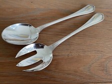CHRISTOFLE Cutlery - SPATOURS Pattern - PAIR Silver Plated SALAD SERVERS  24 CMS