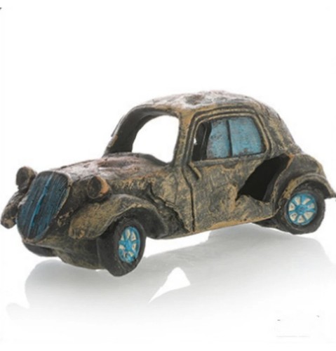Car wreck aquarium decoration - car,