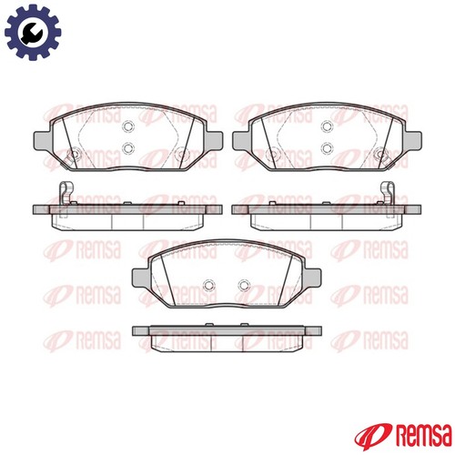 Brake pad set disc - brake,