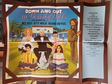 Down & Out In beverley Hills  - Nick Nolte Bette Middler - Quad Cinema Poster