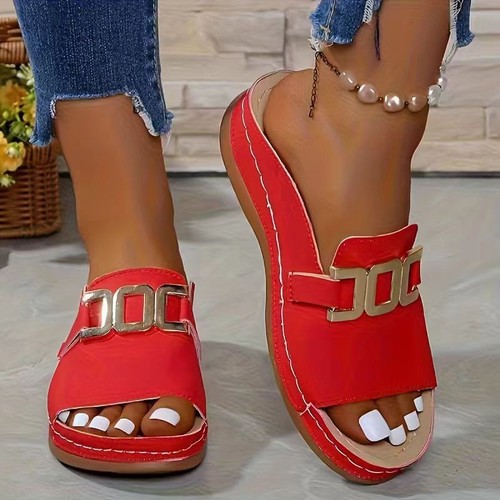 Ladies summer wedge - ladies, heel