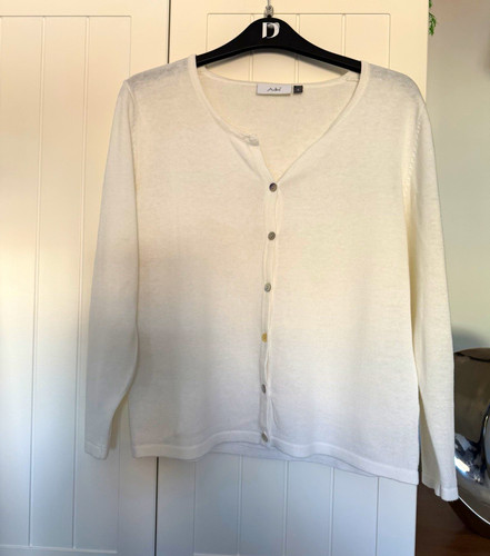 Adini white knit button - adini,
