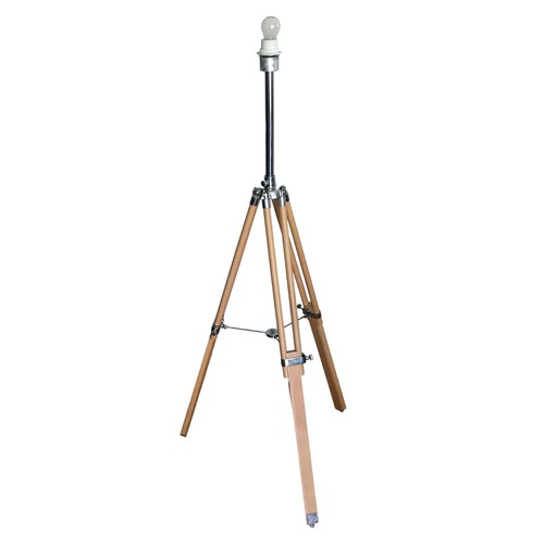 Wooden tripod floor lamp from - floor,